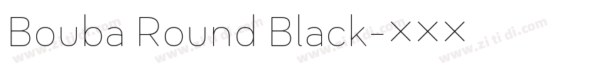 Bouba Round Black字体转换